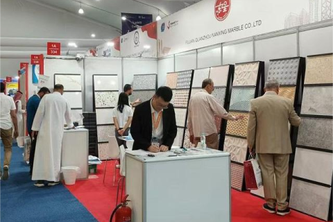 The fusion of stone and creativity: Dongxing Group's wonderful display at Saudi Build2024