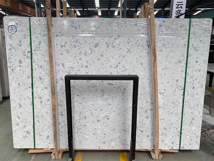 white terrazzo white terrazzo