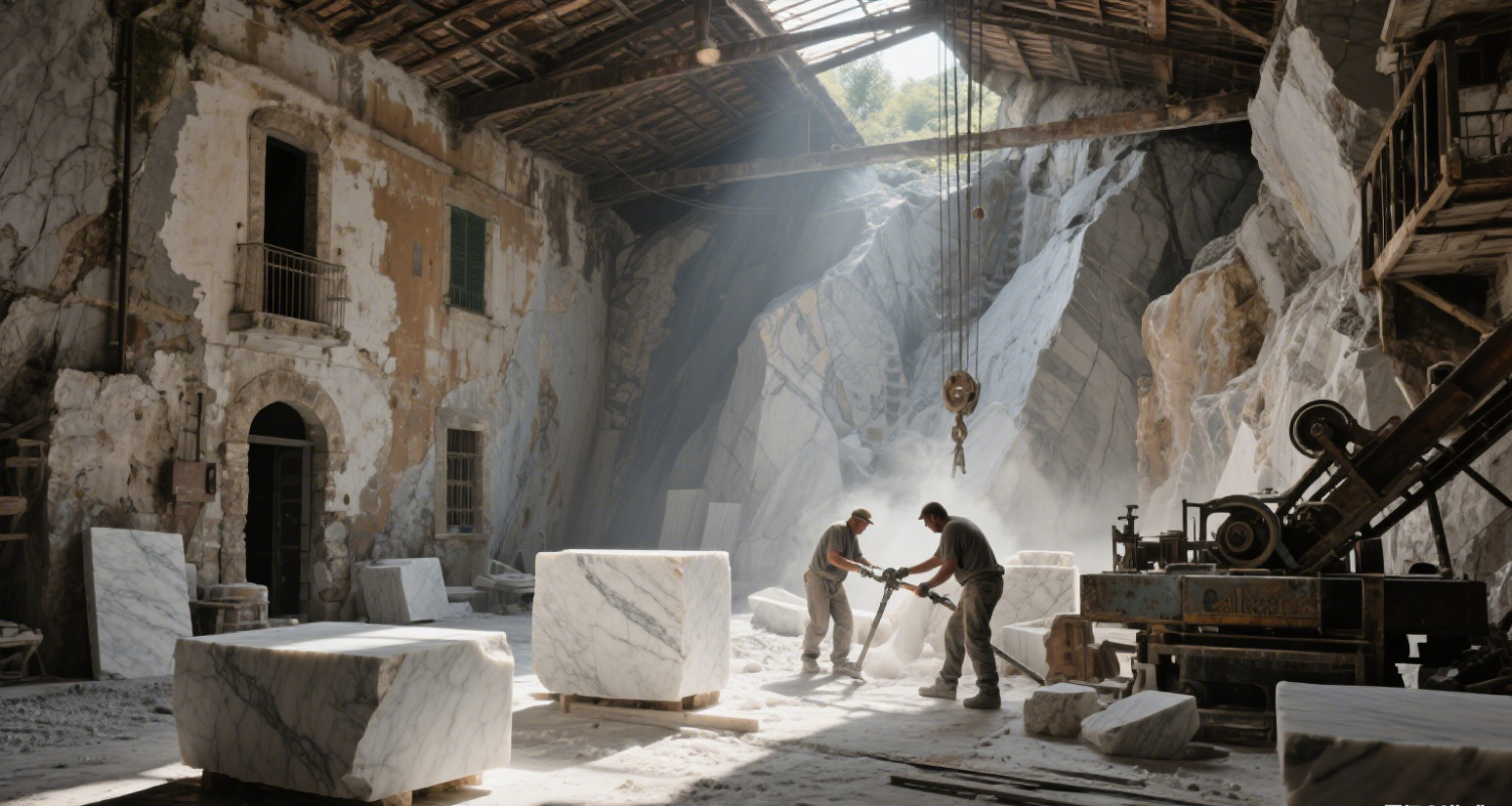 Calacatta marble countertops