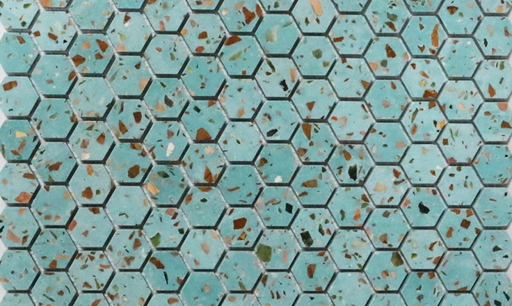 hexagon marble tile