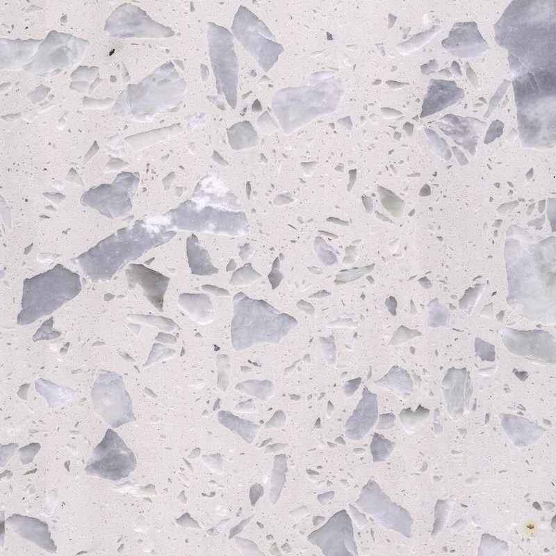 white terrazzo