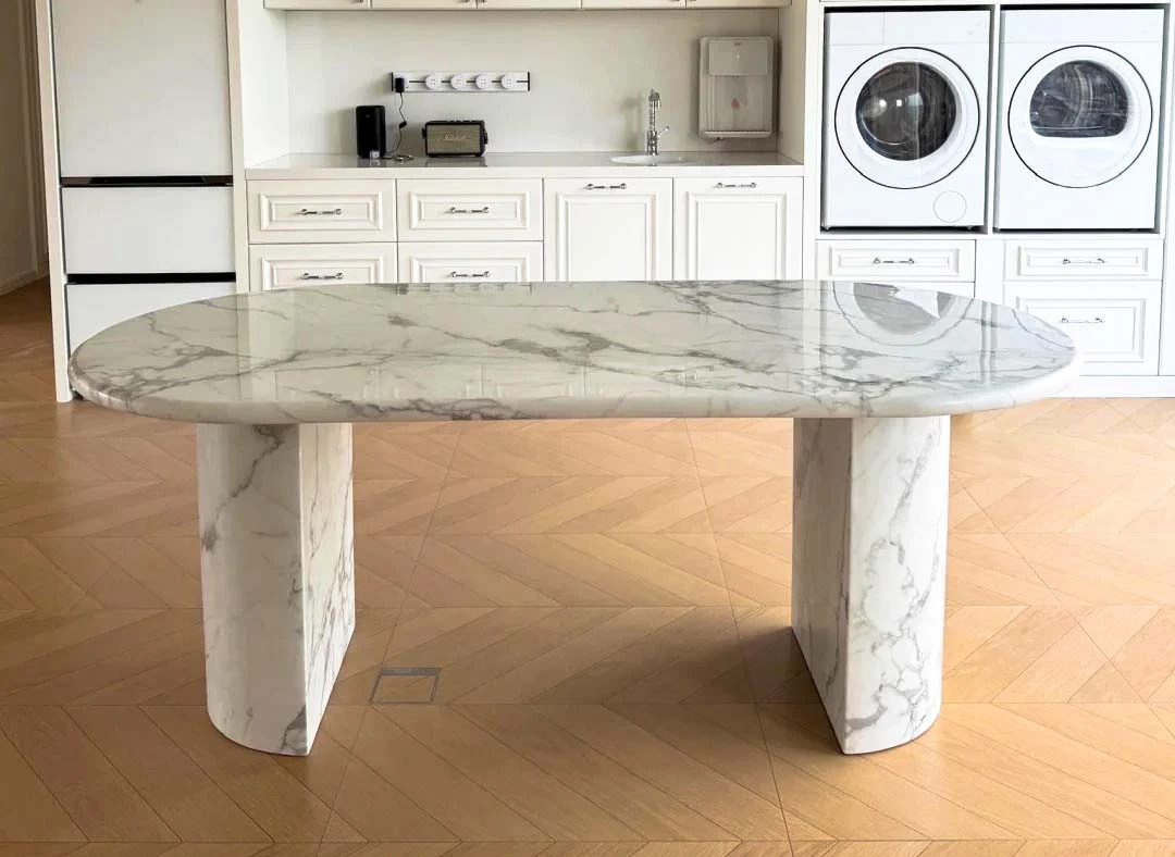 marble dining table