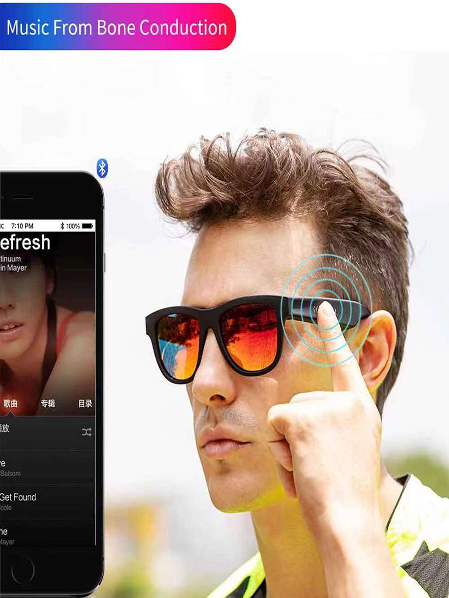 Китай Наушники с костной проводимостью Bluetooth -очки для бега в походы  оптовой поставщик, производитель