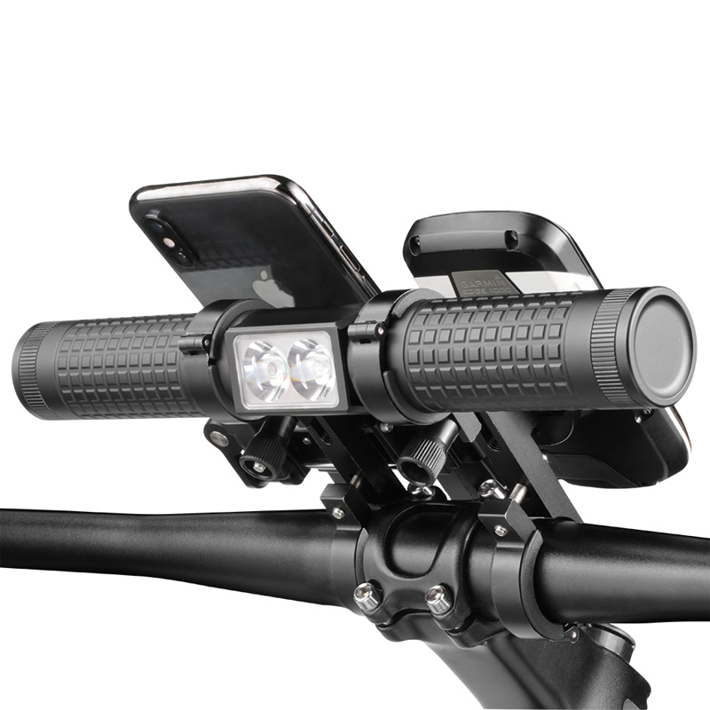 Supply Extended Handlebar Mounted Power Bank Phone Holder Bike Light