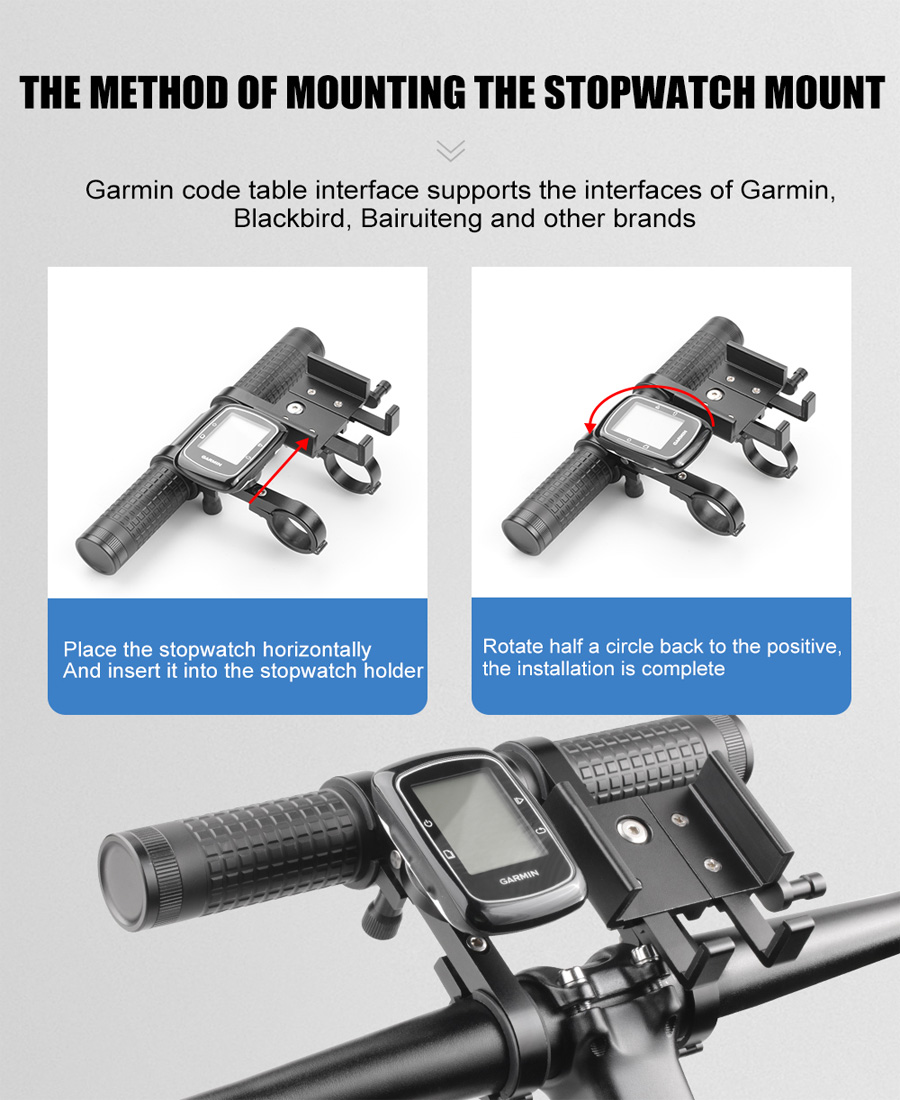 Supply Extended Handlebar Mounted Power Bank Phone Holder Bike Light