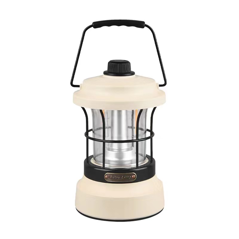 Waterproof Retro Power Bank Dimmable Warm White Camping Lantern Lamp