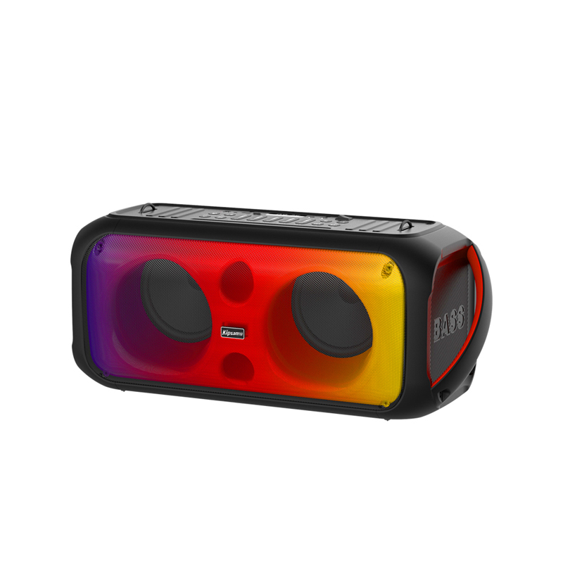 Altavoz grande Partybox del micrófono de las multimedias portátiles con las luces llevadas