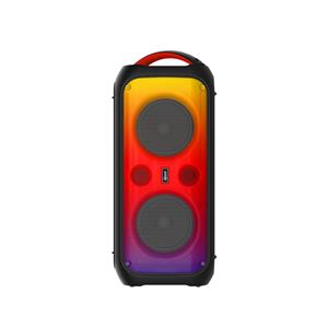 Portable Multimedia Microphone Large Partybox Speaker With Led Lights