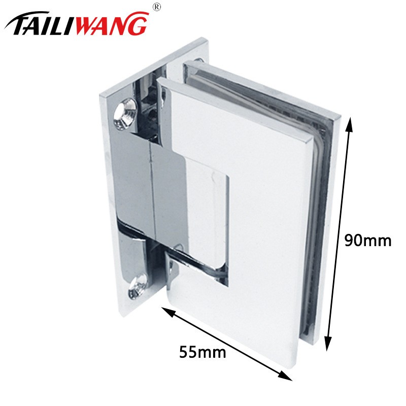 chrome shower door hinges