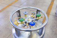 Recipient criogenic de tip orizontal YA 450L cu azot lichid Dewar