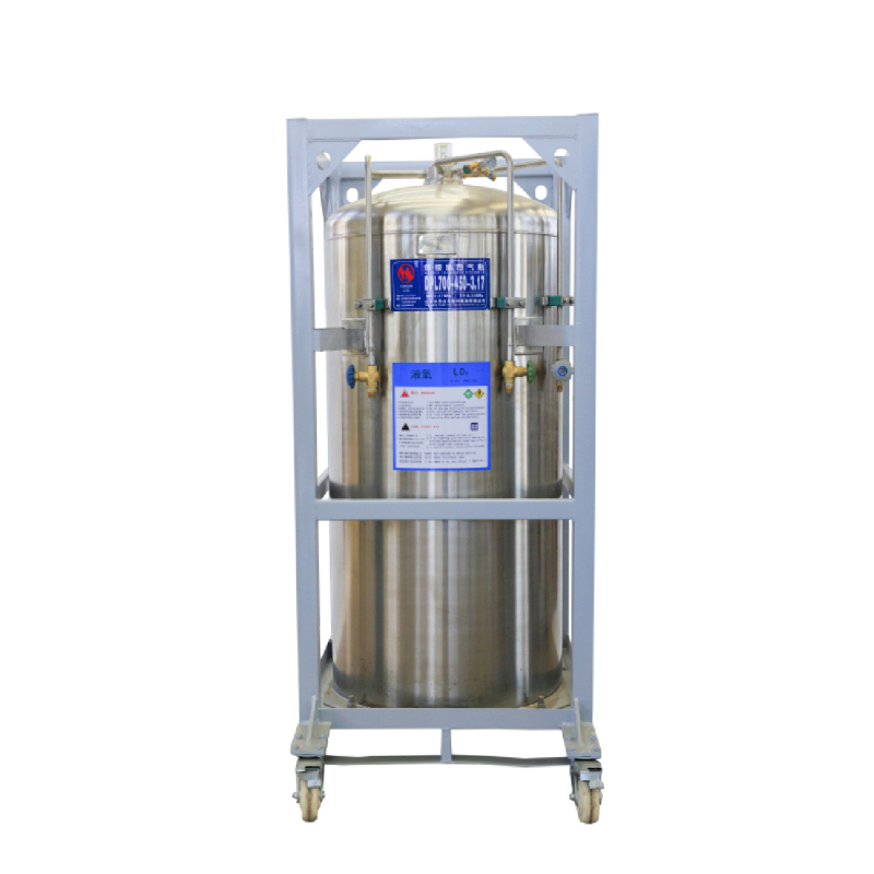 Horizontal Type Cryogenic YA 450L Liquid Argon N2 Dewar Container