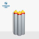 267MM 50-90L 5.9MM ISO Tped Kapal Tekanan Tinggi Seamless Steel Mixed Gas Cylinder