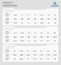 180MM 6-25L 4.7MM ISO Tped High Pressure Vessel Seamless Steel Mixed Gas Cylinder