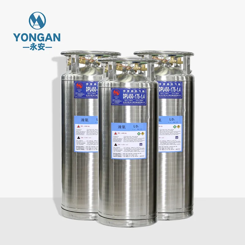 Rezervor criogenic vertical cu azot criogenic Dewar cu azot lichid 80-210L 450MM