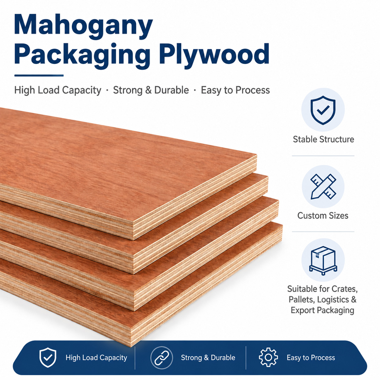 Mahogany Packaging Plywood