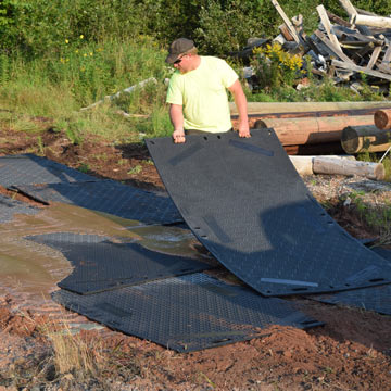 Heavy-duty Ground protection mats 