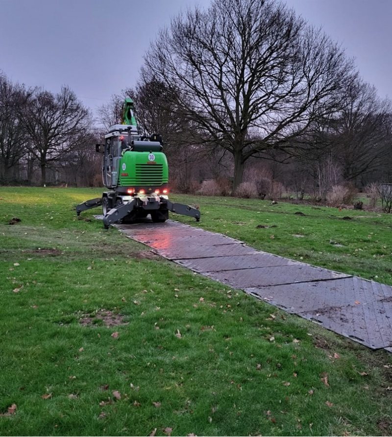 Ground protection mat