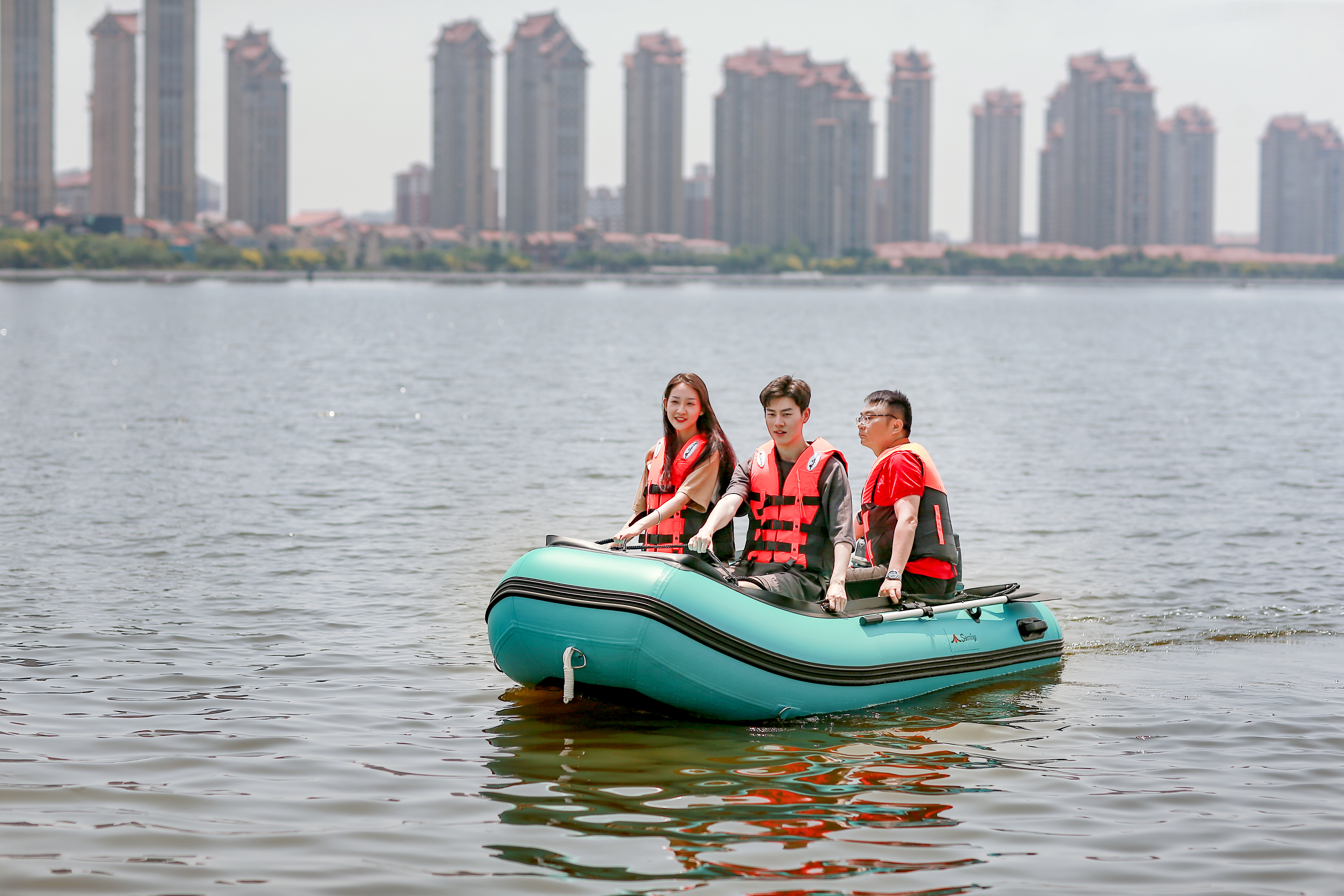 motorized inflatable boat