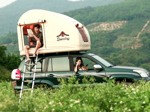 All-in-one Amphibious Inflatable Car Roof Tent