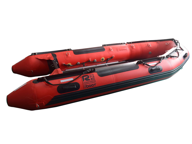 Super Tough Inflatable Rescue Transom Boat With The Safety Structure
