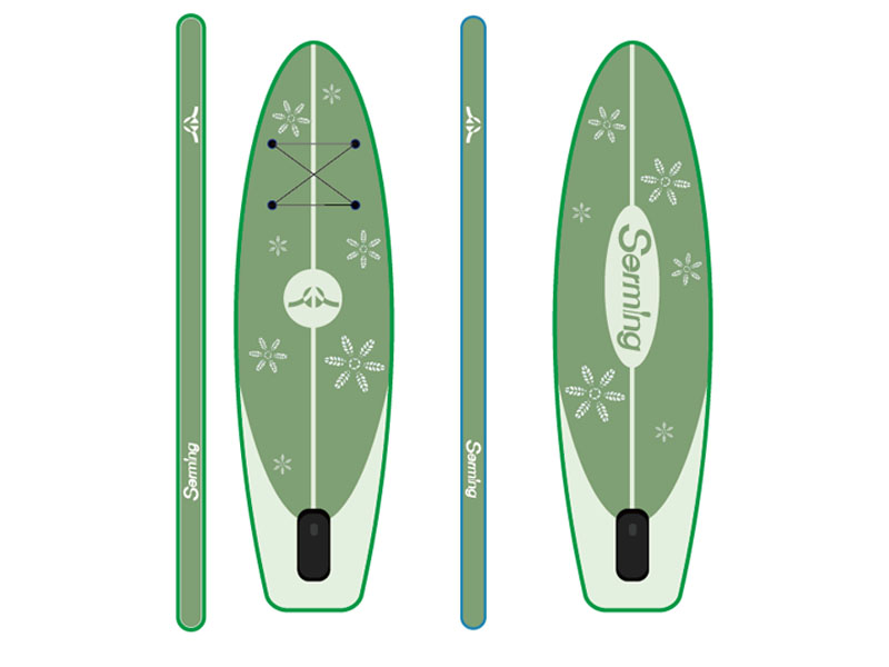 Многопользовательская надувная доска для катания на озере