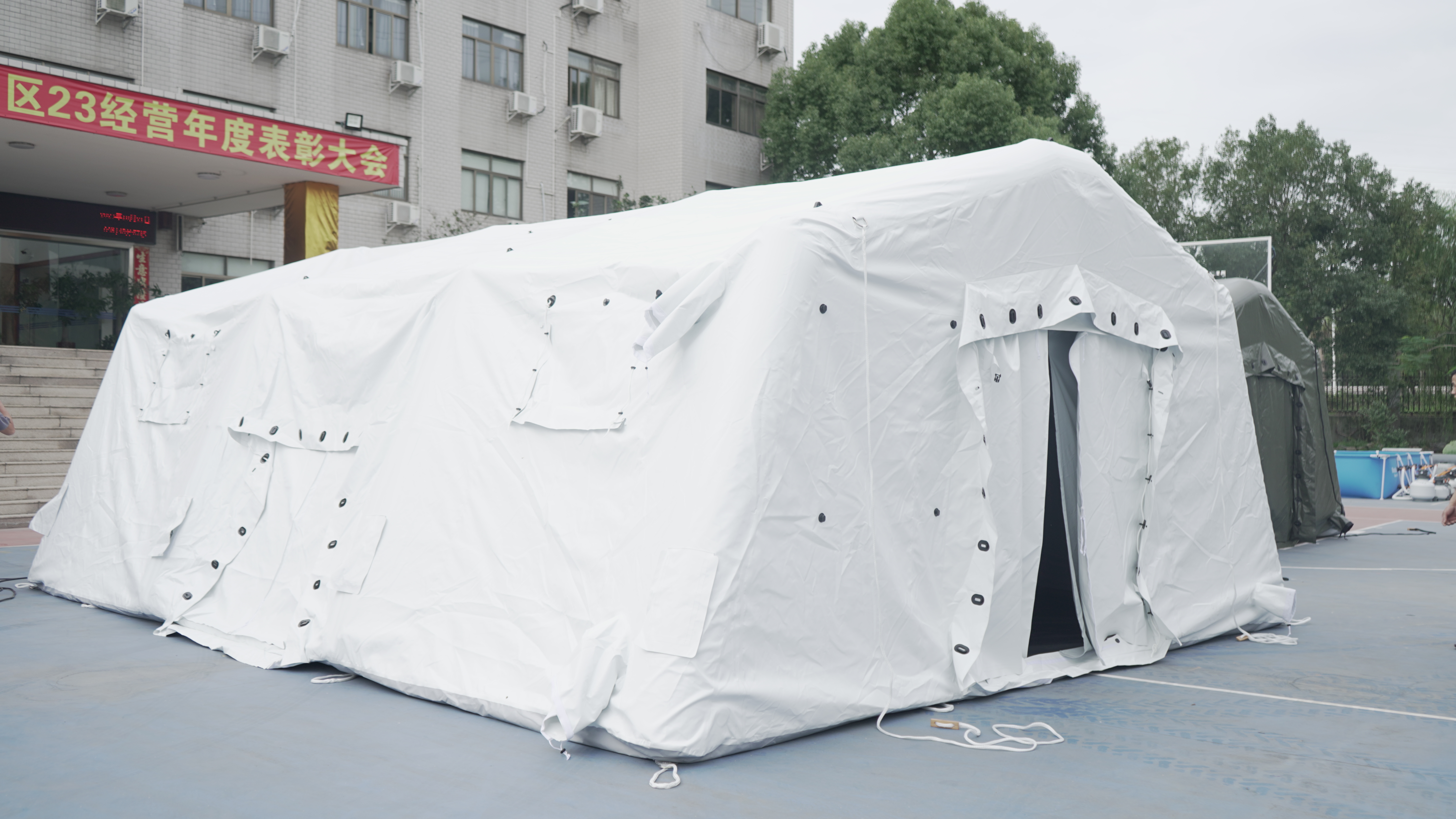 Medical, military Unlimited splice inflatable tent