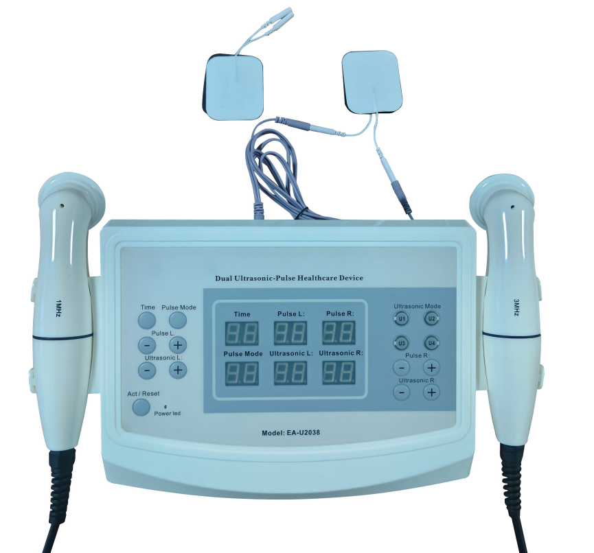 JER EA-U2038 Exclusive New Ultrasound Pulse Circuit Therapy 1MHZ/3MHZ Scraping Solution Import and Export Pain Relief Beauty