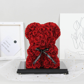Megőrzött Rose Lovely Bear Halhatatlan Virág