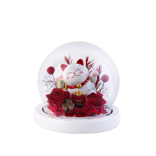 Kucing Bertuah Tenaga Suria Bunga Terpelihara