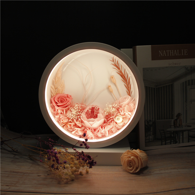 preserved rose lamp