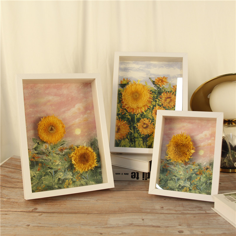 preserved flower photo frame