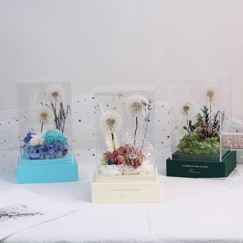 acrylic preserved dandelion