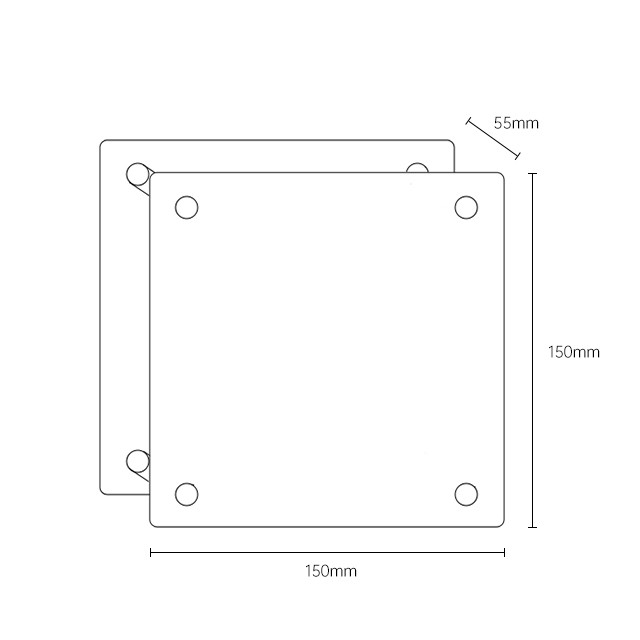 mirror acrylic box