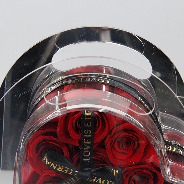 heart shaped preserved rose