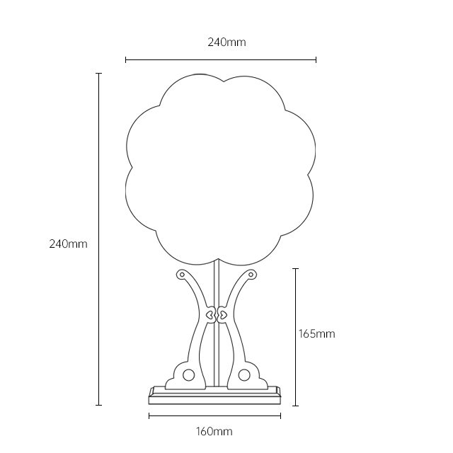 moon-shaped fan