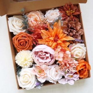Boîte de bricolage de bouquet de roses artificielles