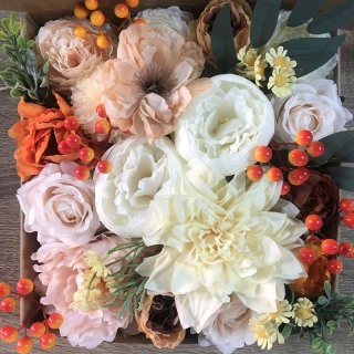 Boîte de bricolage de bouquet de roses artificielles
