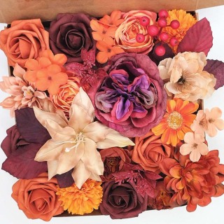 Boîte de bricolage de bouquet de roses artificielles