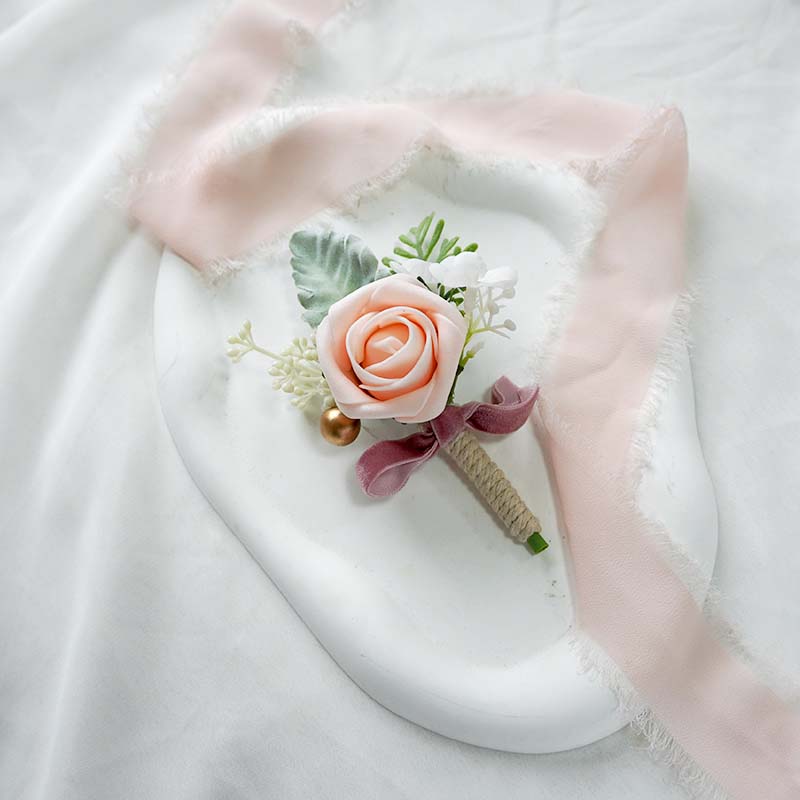 silk flower corsage