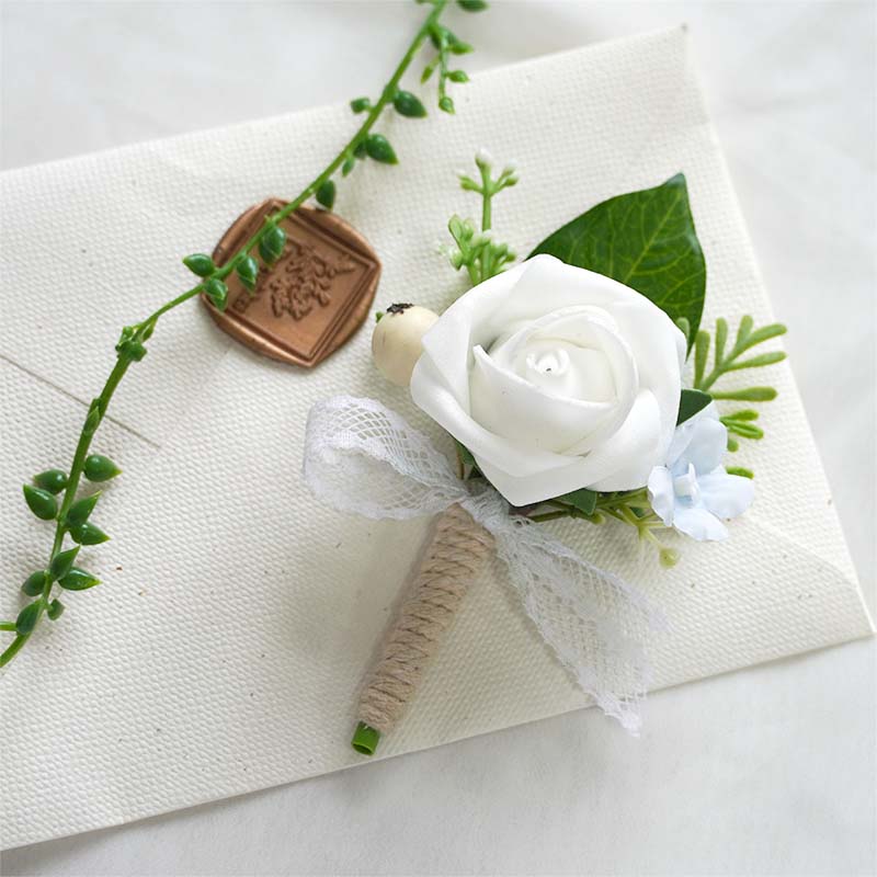 artificial flower boutonniere