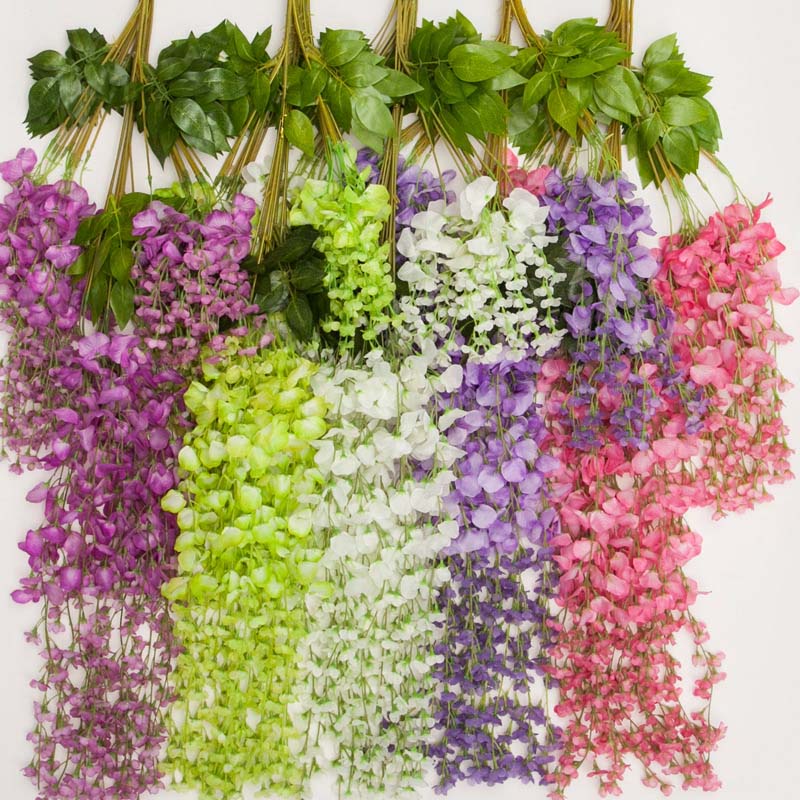 wisteria hanging flowers