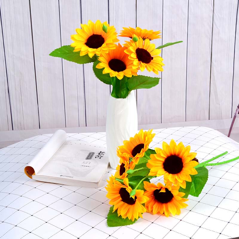 artificial silk sunflower