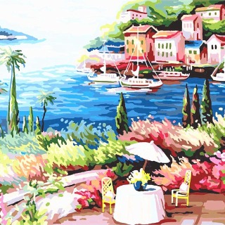Pittura a olio digitale a tema floreale
