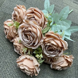 Décoration de bouquet de pivoines artificielles
