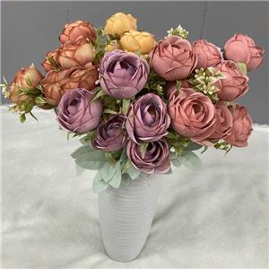 Décoration de bouquet de pivoines artificielles