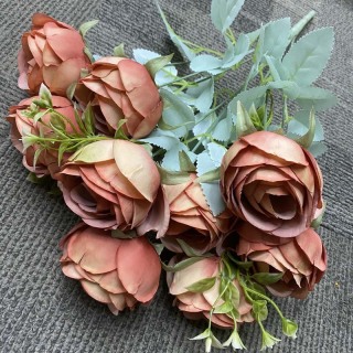 Décoration de bouquet de pivoines artificielles