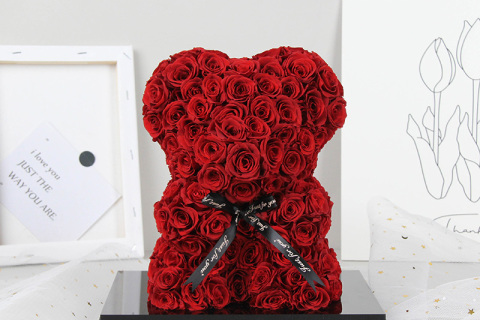 New Product Launches-Preserved Rose Bear