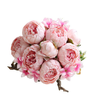 Bouquet di peonie in seta artificiale