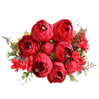 Bouquet di peonie in seta artificiale