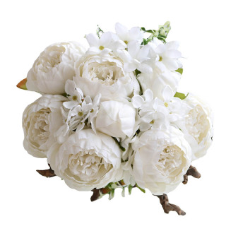 Bouquet di peonie in seta artificiale
